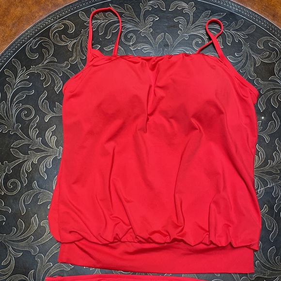 Two Piece Tankini Bathing Suit Jantzen Top & SeaFolly Australia Bottoms Size 10 - Picture 7 of 17